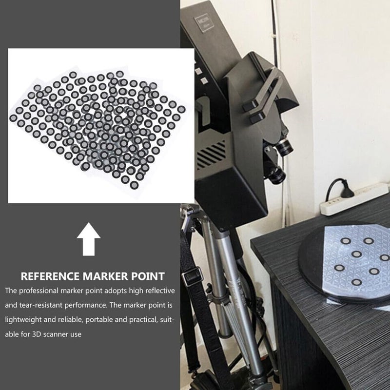 PargaDeco 3D Scanning dots,Scanning Markers,Tracking dots for 3D Scanning,High Reflective 3D Scanner dots,Diffuse Reflection Markers Easily Compatible with Einscan Creality Revopoint 3D Scanner (550) - Image 3